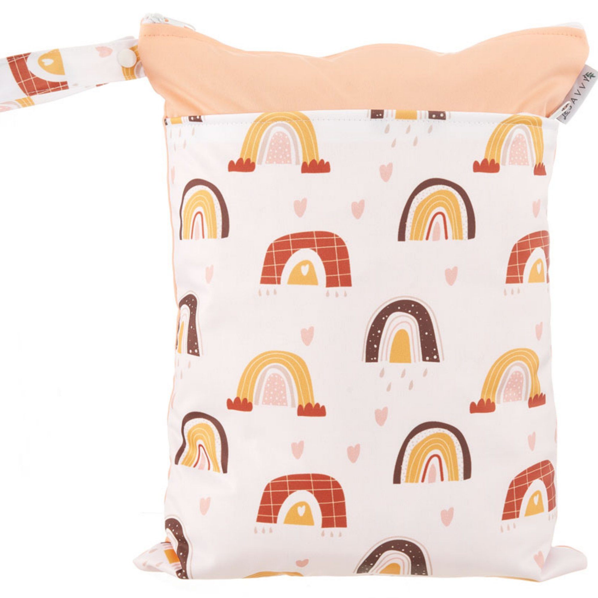 Double Pocket- Rust Rainbows Wet Bag Lil Savvy 