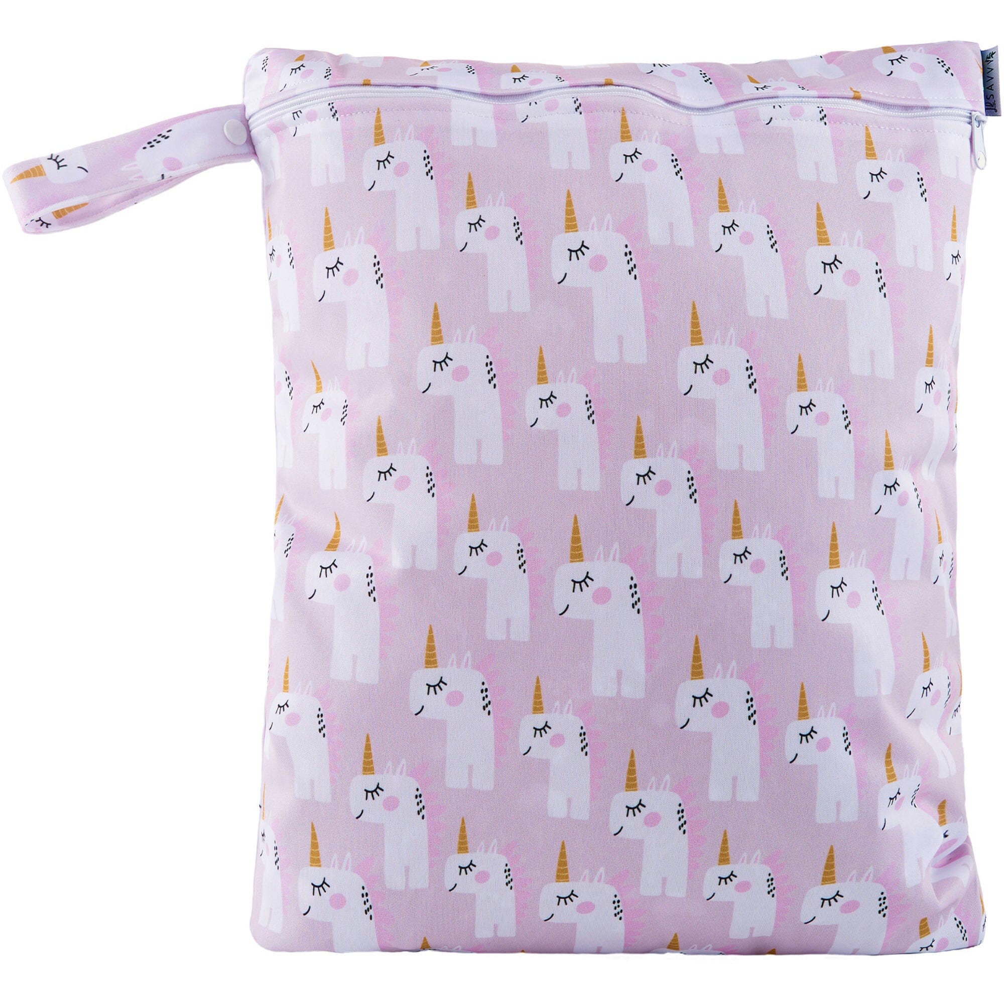 Large 40x45 cm Bag - Pink Unicorns Large Wet Bag Lil Savvy 